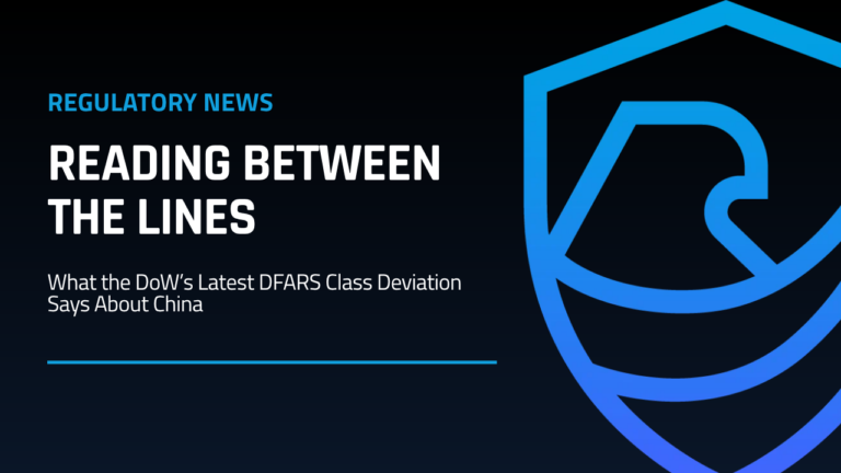 DoW’s latest DFARS