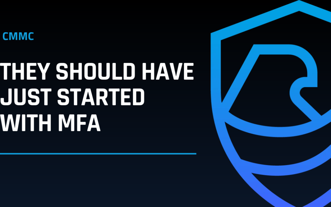 They Should Have Just Started With MFA