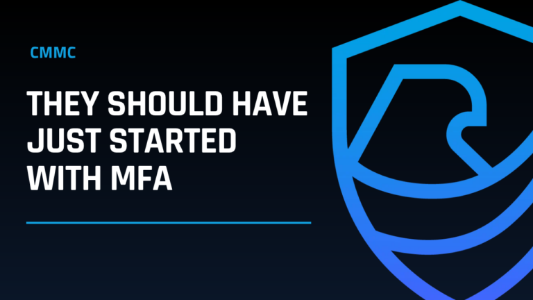 They Should Have Just Started With MFA